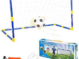 Vaikiškas futbolo vartų rinkinys su kamuoliu
