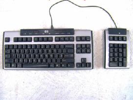 Hp Ku-0412 (Usb) ir Retro pelė com jungtis