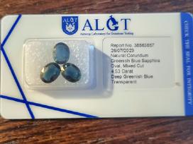 Parduodami 3 bi-color safyrai- 4,53ct.