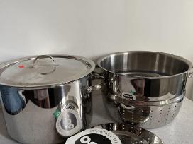 Puodas 10 ltr. su įdėklu garinimui