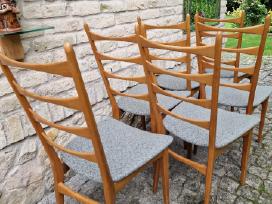 Vintažinės mid century bukmedžio kėdės