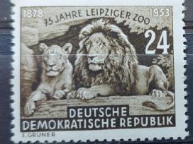 Vokietija(ddr)1953 zoologijos sodas, švarus, Mich
