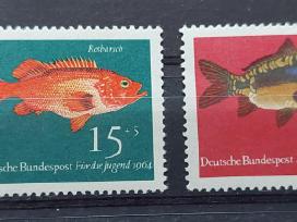 Vokietija 1964 žuvis,švarus, Michel Nr412-415