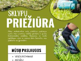 Sklypų priežiūra, vejos pjovimas