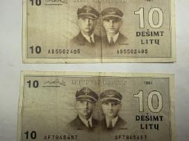 1991 metų 2 kopiūros po 10 litų