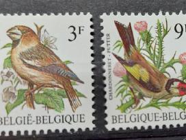 Belgija 1985 paukščiai, švarus, Michel Nr.2241-224