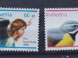 Šveicarija 1995 fauna ir kt švarus, Michel Nr. 15