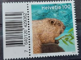 Šveicarija 2012 bebras, švarus, Michel Nr. 2242