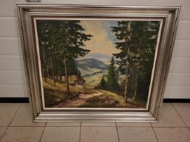 Paveikslas aukštame juodajame miške