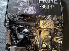 Motininė plokštė Asus Prime Z390-p su procesoriumi