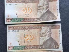 Parduodu lietuviskus banknotus 50, 100, 200 litu