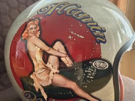 Premier Vintage Pin up Old style naujas mot.šalmas