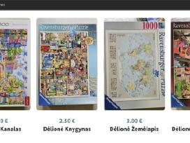 Perku Dėliones (puzzle) įvairaus dydžio