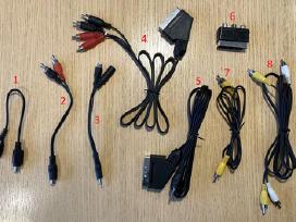 Įvairūs video kabeliai (Scart, S-video, Rca)