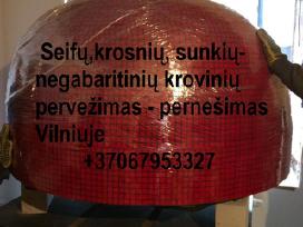 Seifų ,katilų - židinių sunkių krovinių, gabenimas