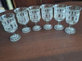 6 Kristalinės Taurelės 8 cm. Aukščio