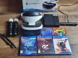 Playstation 4 vr akiniai su priedais