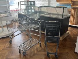 Metaliniai (cinkuoti) prekybiniai vežimėliai