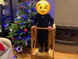 Medinis pagalbinis virtuvės bokštelis palipukas