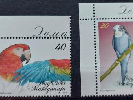 Makedonija 2010 papūgos, švarus, Michel 540-541