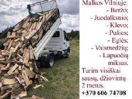 0606 74708 Šių metų skaldymo malkos Vilniuje