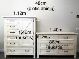 Vaikiški baldeliai (sendinto medzio)