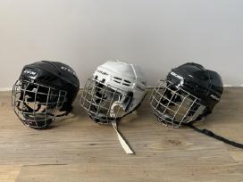 Ledo ritulio šalmai bauer 2x ir ccm 1x