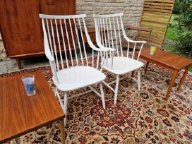 Vintažinės mid century autorinės bukmedžio kėdės