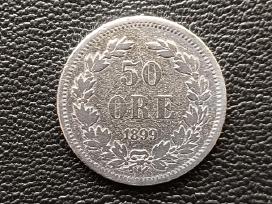 (286) 50 ore 1899m. Danija sidabras
