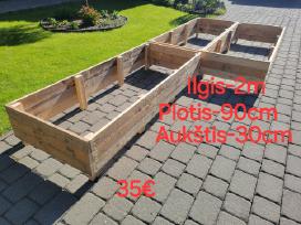 Pakeltos lysvės,komposto dėžė