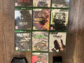 Xbox one zaidimai, pultelis, xbox 4tb HDD