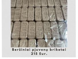 Pjuvenų briketai, Malkos konteineriuose