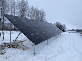 Įvairių tipų saulės elektrinių konstrukcijos
