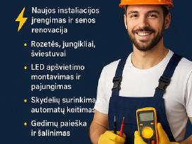 Elektros darbai/elektrikas/kameros Šiauliai+50km