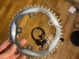 Sram 44t chainring, galinis Rival permetėjas
