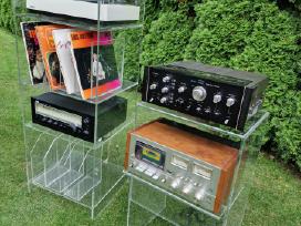 Vintažinės mid century poliakrilo audio lentynos