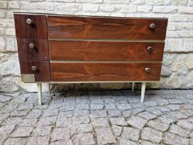 Vintažinė mid century palisandro batų spintelė