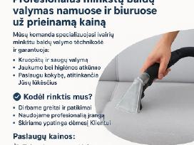 Profesionalus minkštų baldų valymas Klaipėdoje