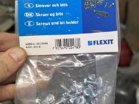 Savigręžiai varžtai ventiliacijai+ antgalis Flexit