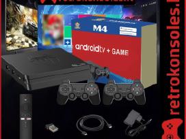 Retro žaidimų konsolė/ Android TV box M4 Game(sale