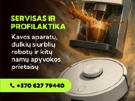 Kavos aparatų, dulkių siurblių-robotų remontas