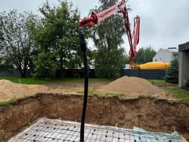Baseinų padų betonavimas, baseinų betonavimas