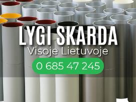 Lygi spalvota skarda rulonais - blizgi arba matinė
