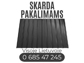 Profiliuota skarda pakalimams, stogo pakalimai