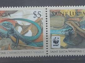 Sent Lusija  2008 Wwf driežai,švarus Michel 1275-