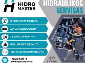 Cilindrų remontas, hidraulikos servisas, detalės