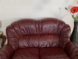 Dvivietis odinis fotelis