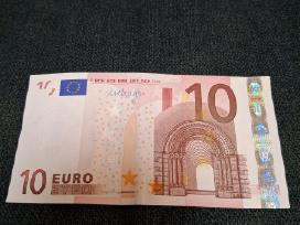 10 Eur , 2002 metų banknotas, retas, būklė puiki