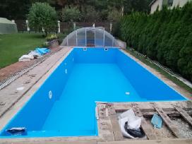 Baseino pvc plėvelė, filtras, įranga