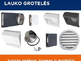 Vėdinimo rekuperatoriaus grotelės fasadui Naujos